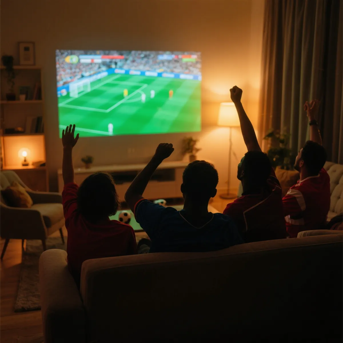 观赛氛围示意图